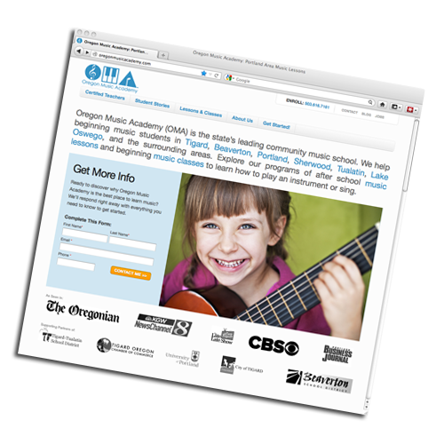 Oregon Music Academy Lesson Site